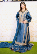 Amna Collection Se001 – Sheesha Silk Bridal Formal with Crystal & Raisham Work