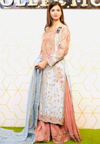 Amna Collection DA007 – Embroidered Bridal Formal with Crystal & Kora Dab Work