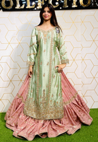 Amna Collection We021 – Sheesha Silk Bridal Formal with Crystal & Raisham Work