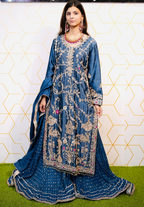 Amna Collection MoR004 – Silk Bridal Formal with Pure Silk Dupatta & Crystal Work