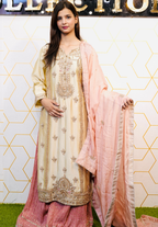 Amna Collection Er010 – Embroidered Bridal Formal with Crystal & Kora Dab Work