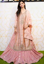 Amna Collection Er010 – Embroidered Bridal Formal with Crystal & Kora Dab Work