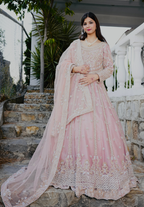 Amna Collection OP061 – Silk Bridal Walima with Crystal & Raisham Work