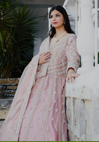 Amna Collection OP061 – Silk Bridal Walima with Crystal & Raisham Work