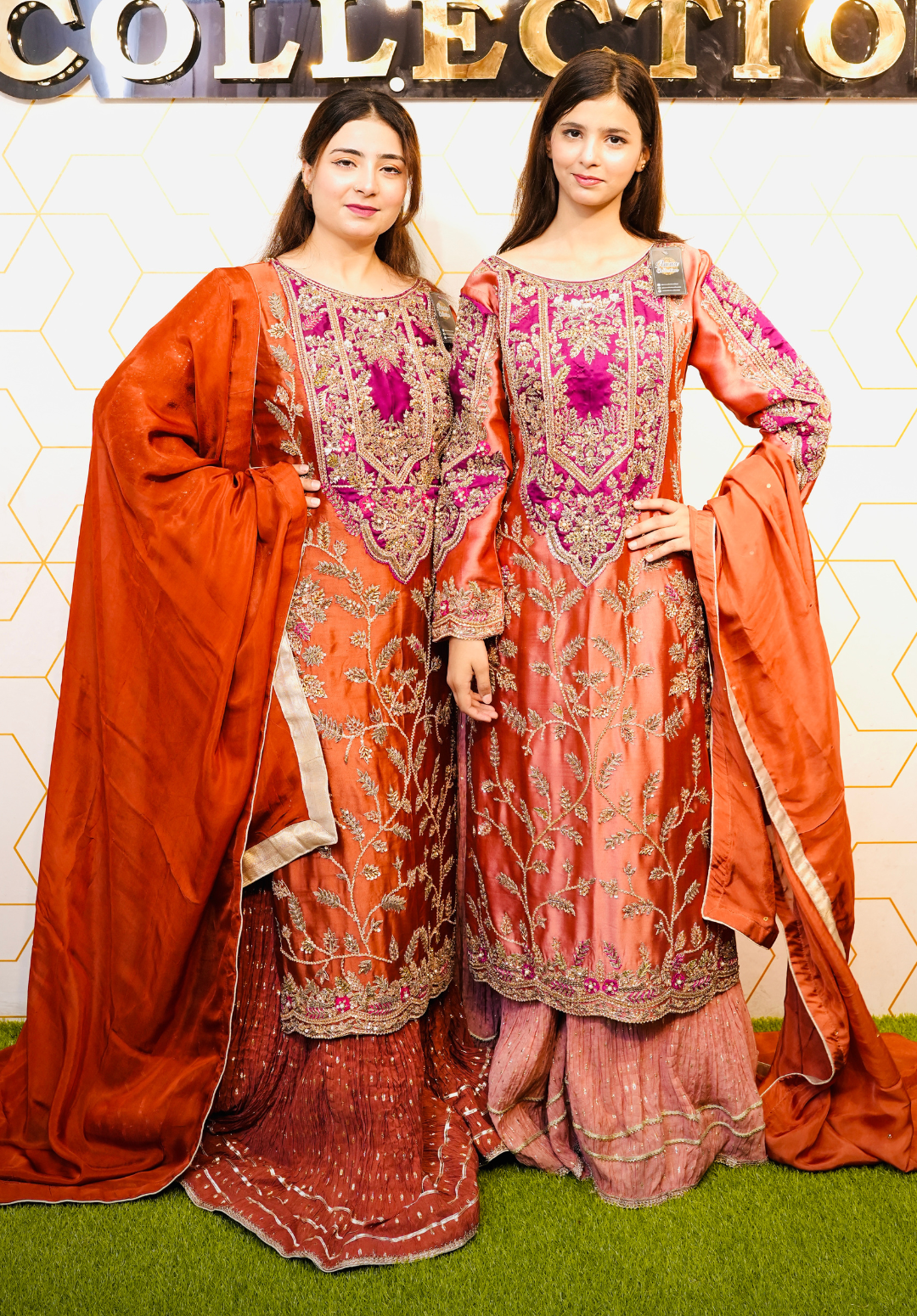 Amna Collection DA007 – Embroidered Bridal Formal with Crystal & Kora Dab Work