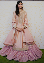 Amna Collection Ab001 – Embroidered Party Wear Formal with Crystal & Raisham Work