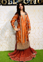 Amna Collection We021 – Sheesha Silk Bridal Formal with Crystal & Raisham Work