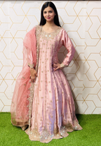 Amna Collection CC056 – Silk Bridal Walima with Crystal & Raisham Work