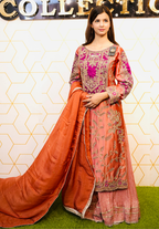 Amna Collection DA007 – Embroidered Bridal Formal with Crystal & Kora Dab Work