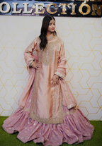 Amna Collection Ab001 – Embroidered Party Wear Formal with Crystal & Raisham Work