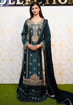 Amna Collection AF008 – Embroidered Bridal Formal with Crystal & Kora Dab Work