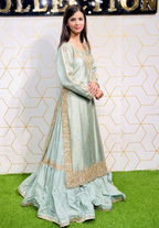 Amna Collection Mn002 – Sheesha Silk Bridal Formal with Crystal & Raisham Work