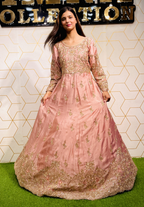 Amna Collection KK068 – Silk Bridal Walima with Crystal & Raisham Work