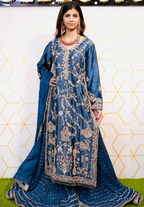 Amna Collection MoR004 – Silk Bridal Formal with Pure Silk Dupatta & Crystal Work
