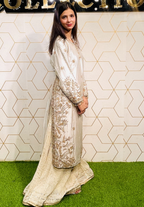 Amna Collection Ze006 – Sheesha Silk Bridal Formal with Crystal & Raisham Work