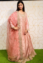 Amna Collection CC056 – Silk Bridal Walima with Crystal & Raisham Work