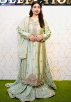 Amna Collection AF008 – Embroidered Bridal Formal with Crystal & Kora Dab Work