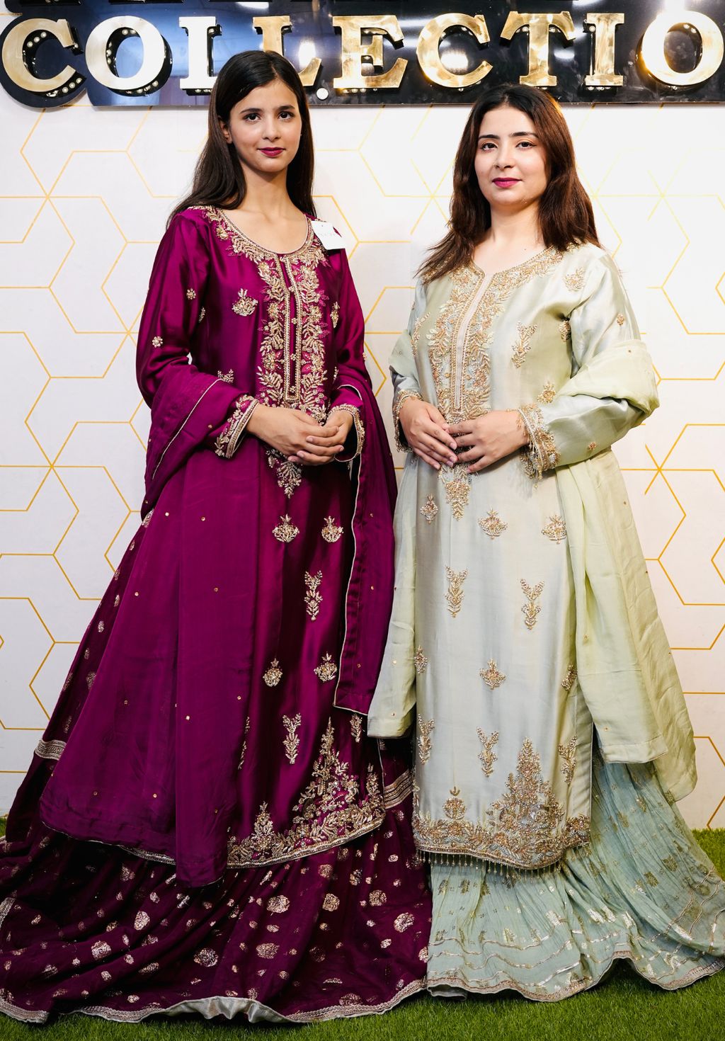 Amna Collection DR010 – Silk Bridal Formal with Pure Silk Dupatta & Crystal Work