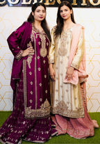 Amna Collection Er010 – Embroidered Bridal Formal with Crystal & Kora Dab Work