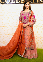 Amna Collection DA007 – Embroidered Bridal Formal with Crystal & Kora Dab Work