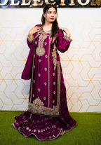 Amna Collection AF008 – Embroidered Bridal Formal with Crystal & Kora Dab Work