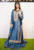 Amna Collection Se001 – Sheesha Silk Bridal Formal with Crystal & Raisham Work