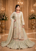 Amna Collection MoR004 – Silk Bridal Formal with Pure Silk Dupatta & Crystal Work