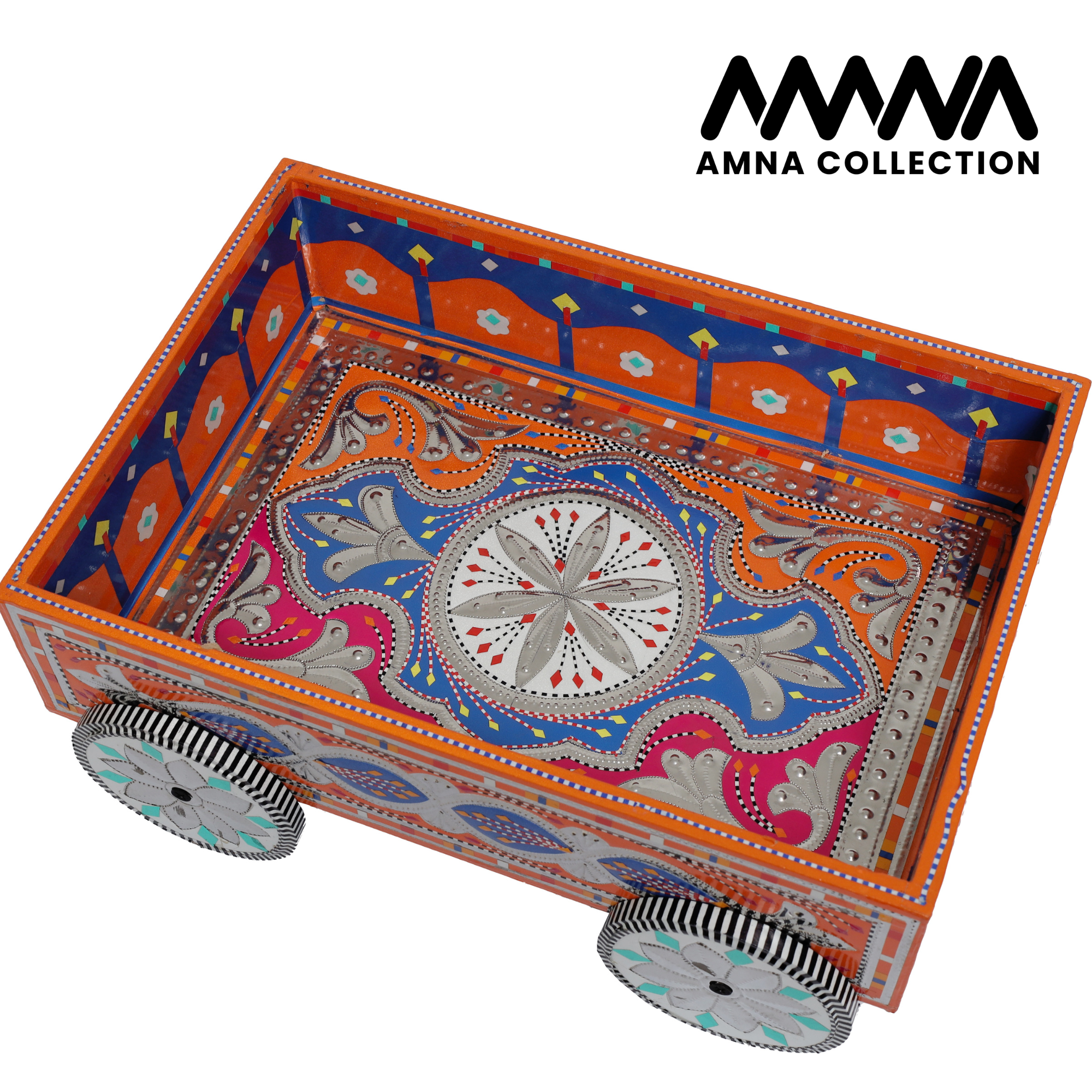 Tray On Wheels Handmade