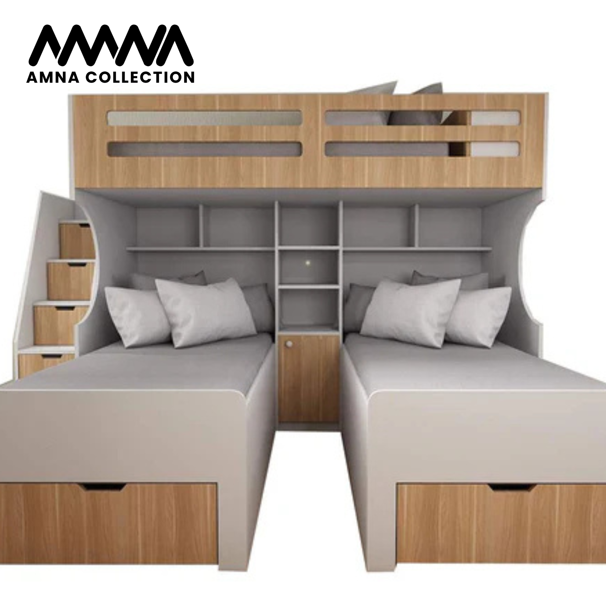 Triple Bunk Bed  Use Three People Extra Storge