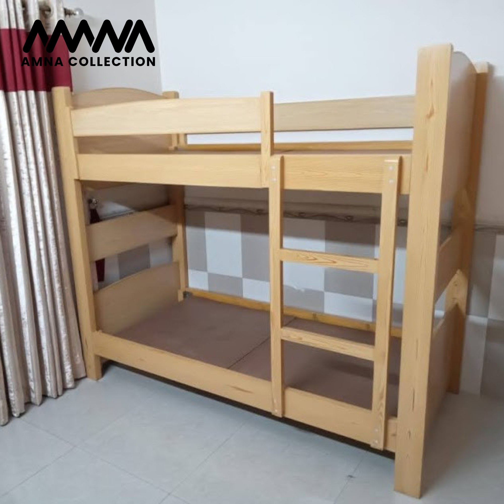 Wooden Double Bunk Bed