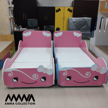 Girls Car Bed Pink Color Single
